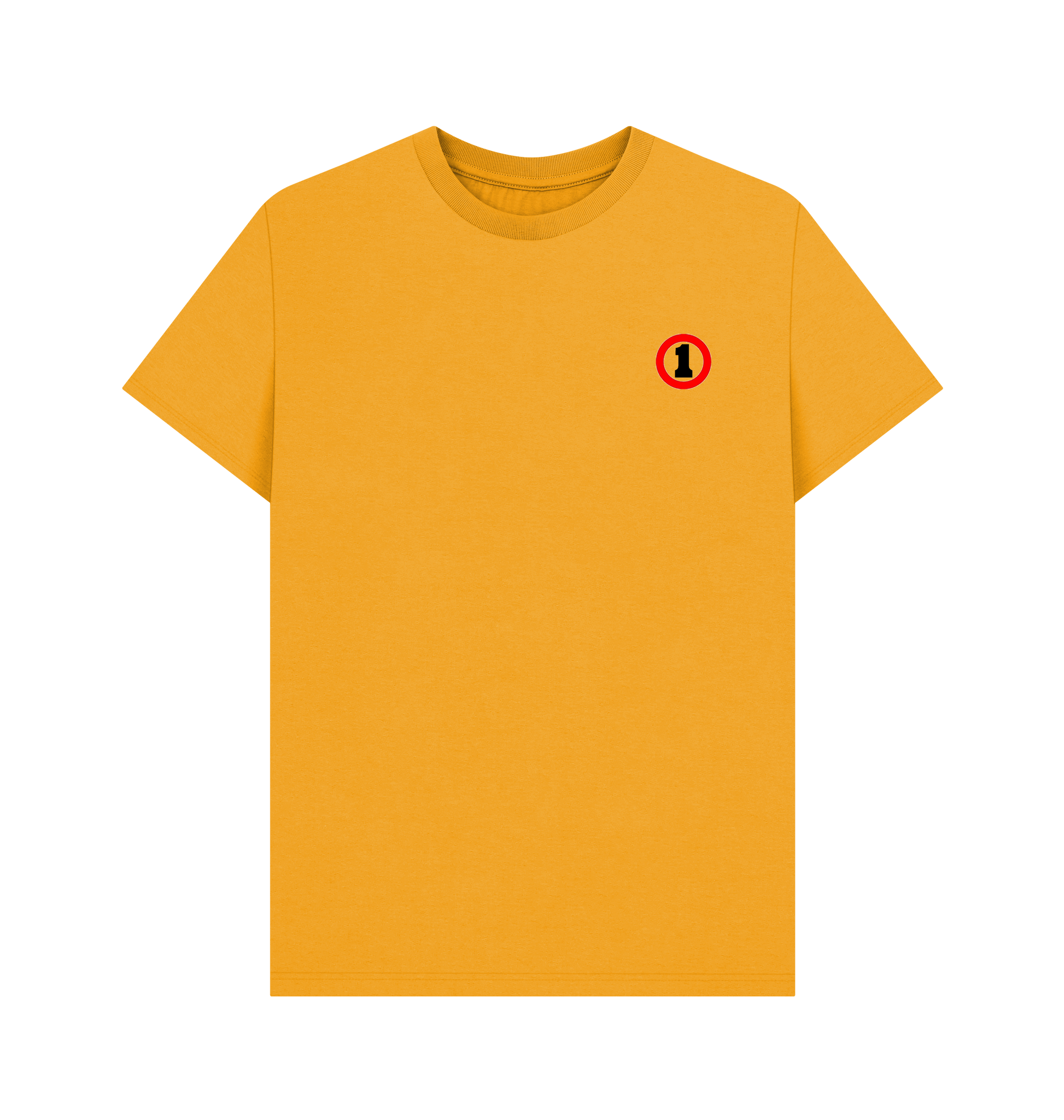 Mustard Printed T-shirt Front