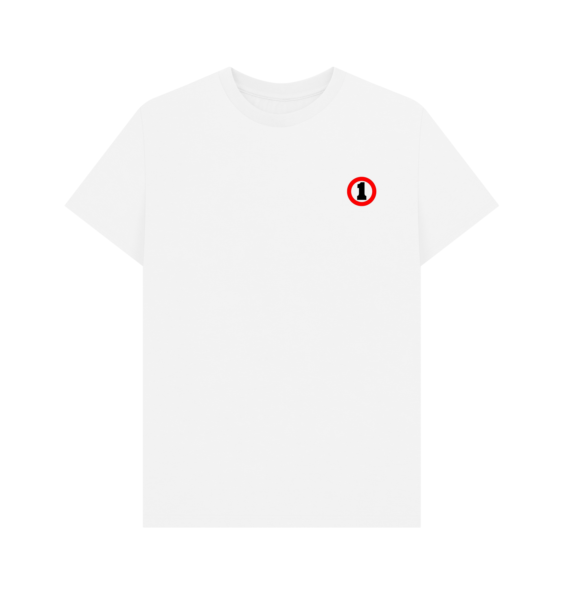 White Printed T-shirt Front