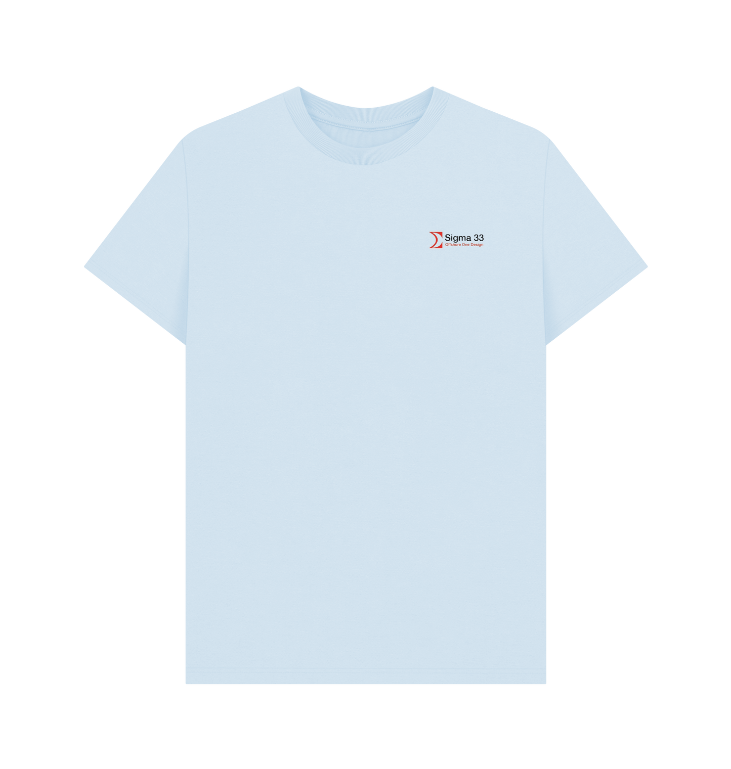 Sky Blue Printed T-shirt Front