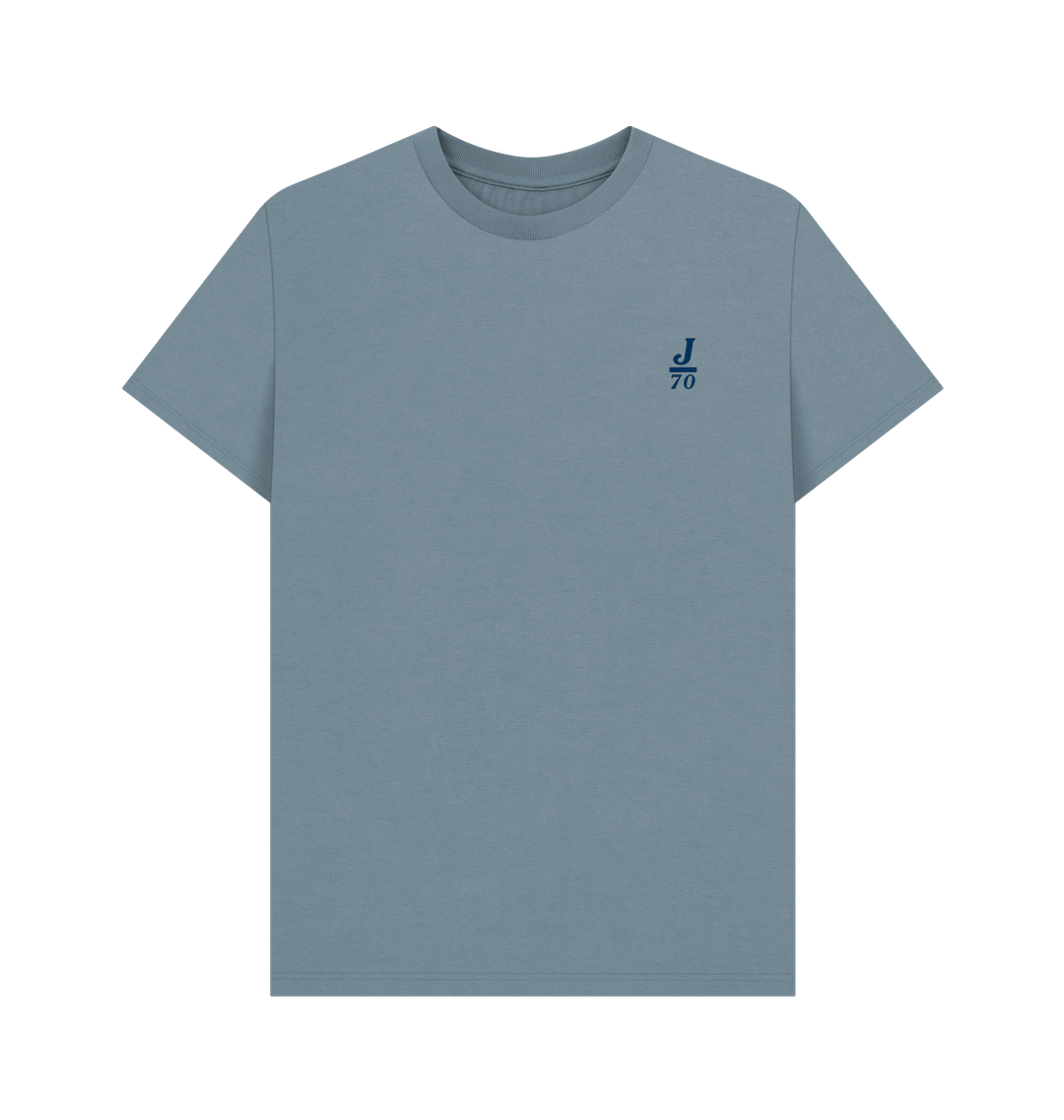 Stone Blue Printed T-shirt Front