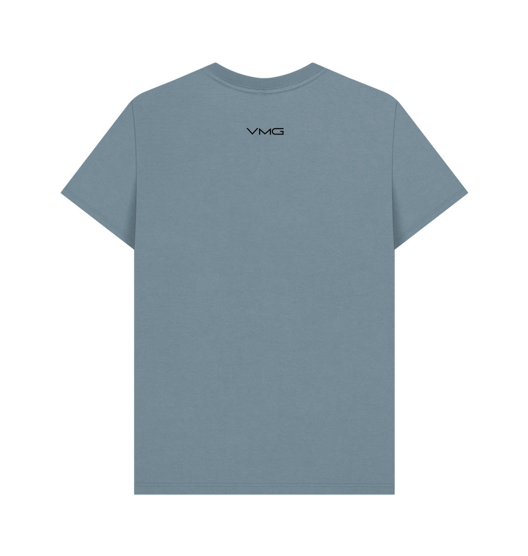 Stone Blue Printed T-shirt Back