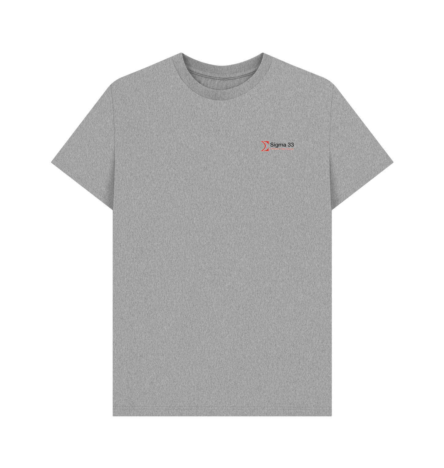 Athletic Grey Printed T-shirt Front