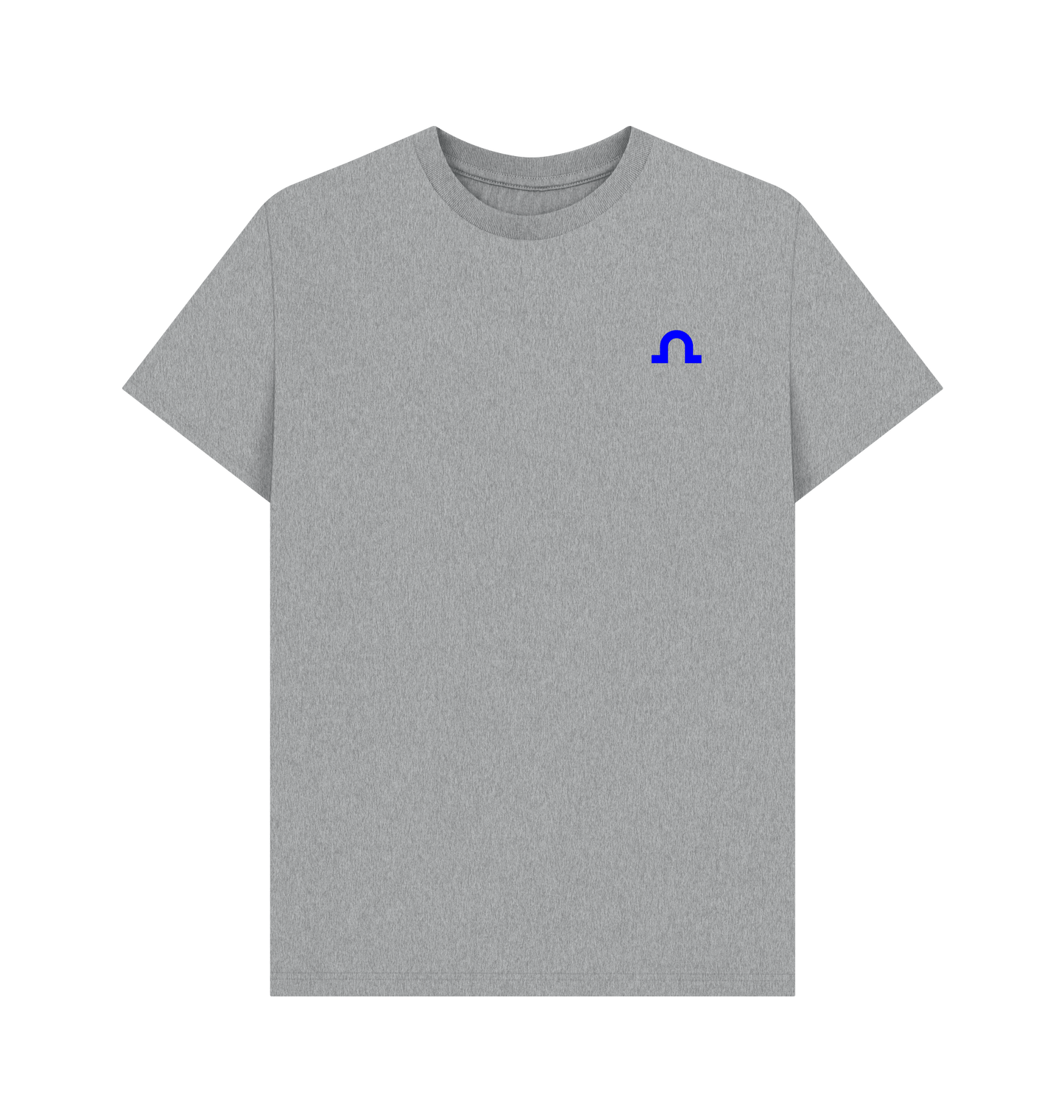 Athletic Grey Printed T-shirt Front