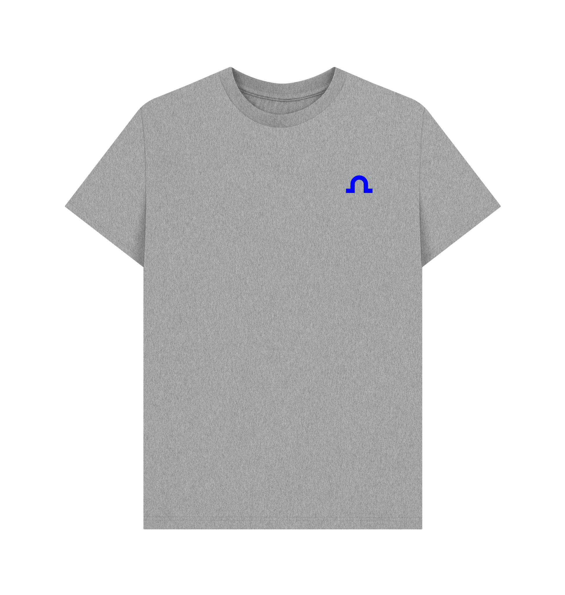 Athletic Grey Printed T-shirt Front
