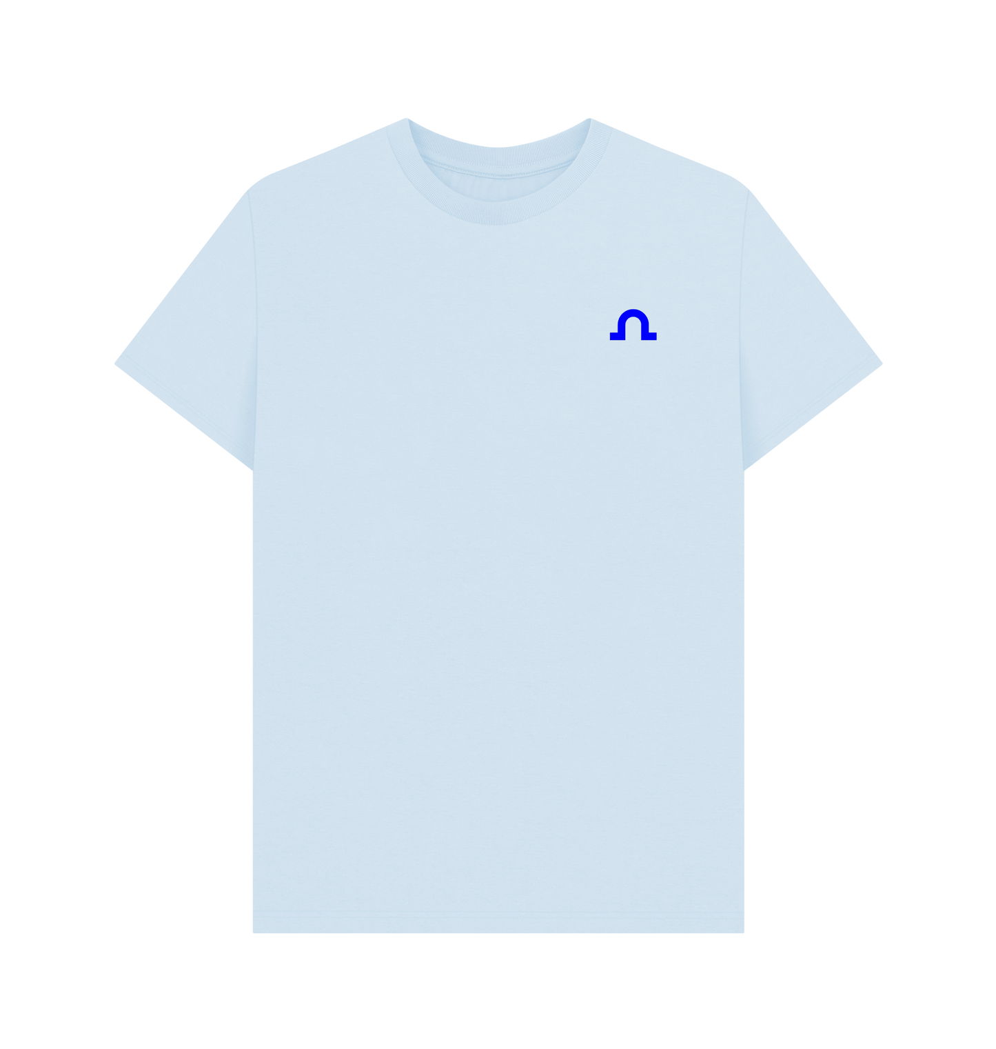 Sky Blue Printed T-shirt Front
