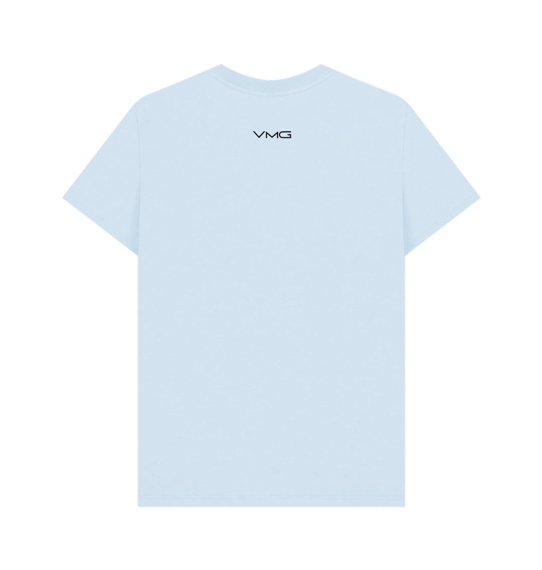 Sky Blue Printed T-shirt Back