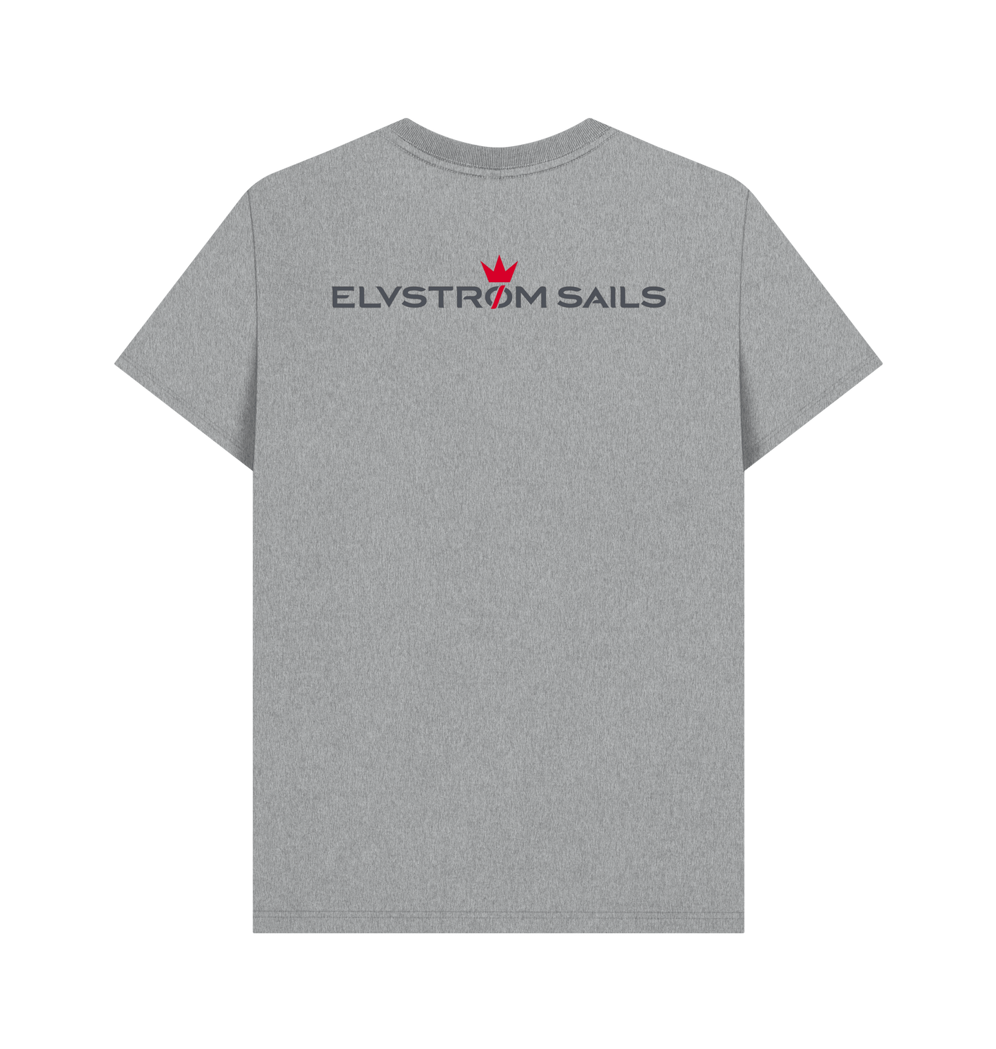 Athletic Grey Printed T-shirt Back