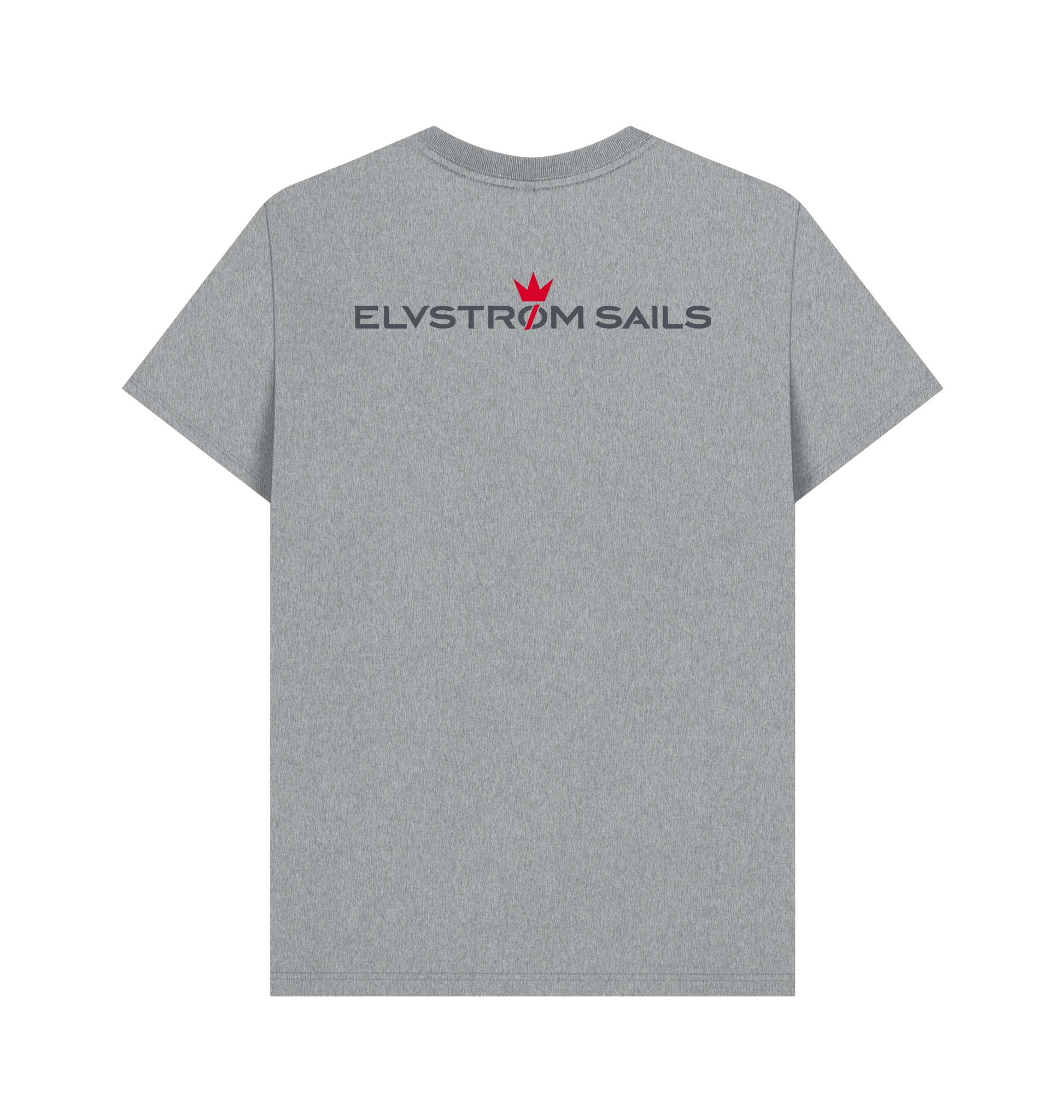 Athletic Grey Printed T-shirt Back