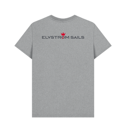 Athletic Grey Printed T-shirt Back