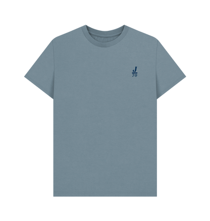 Stone Blue Printed T-shirt Front