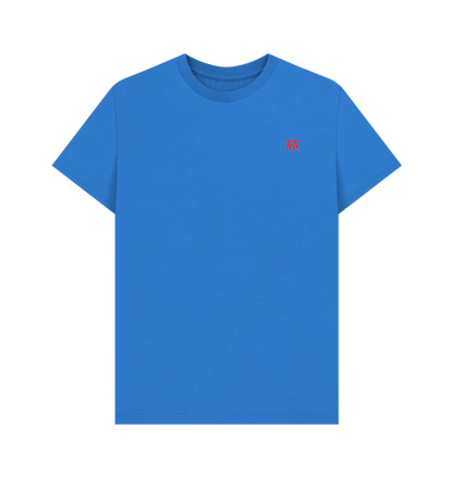 Bright Blue Printed T-shirt Front