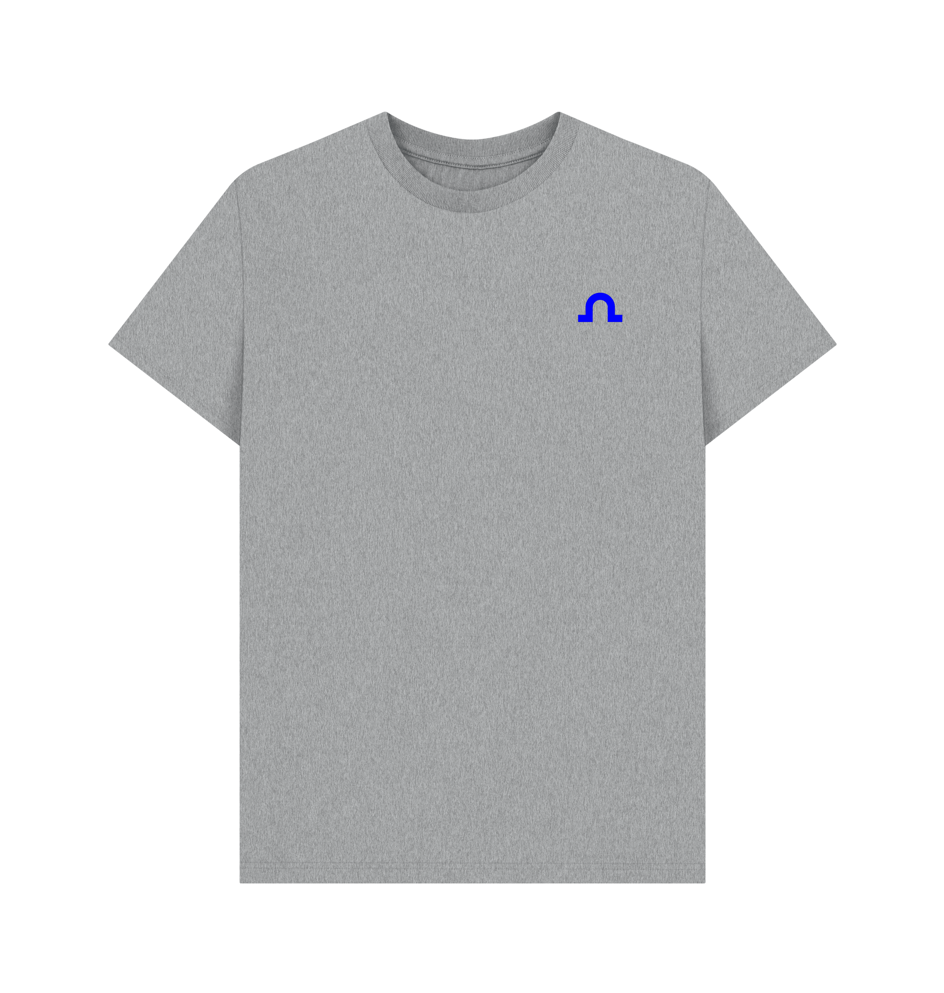 Athletic Grey Printed T-shirt Front