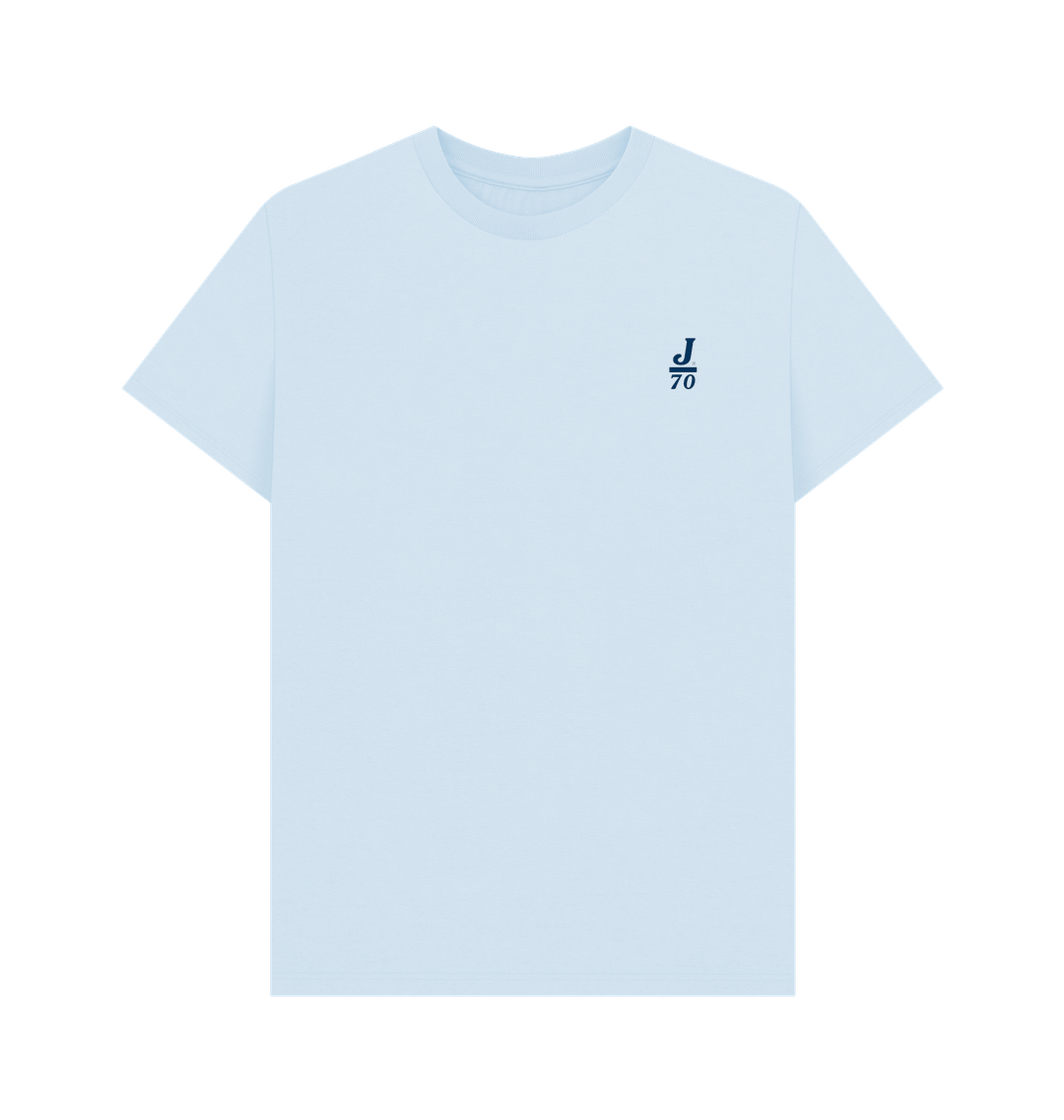 Sky Blue Printed T-shirt Front
