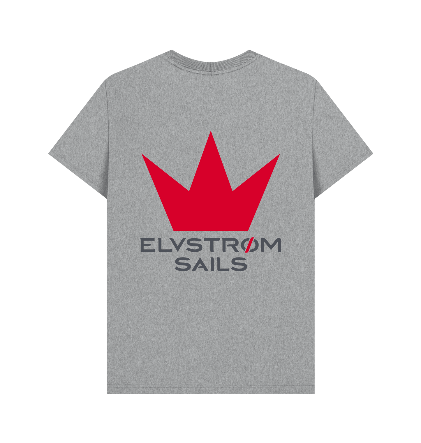 Athletic Grey Printed T-shirt Back