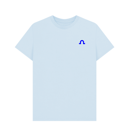 Sky Blue Printed T-shirt Front