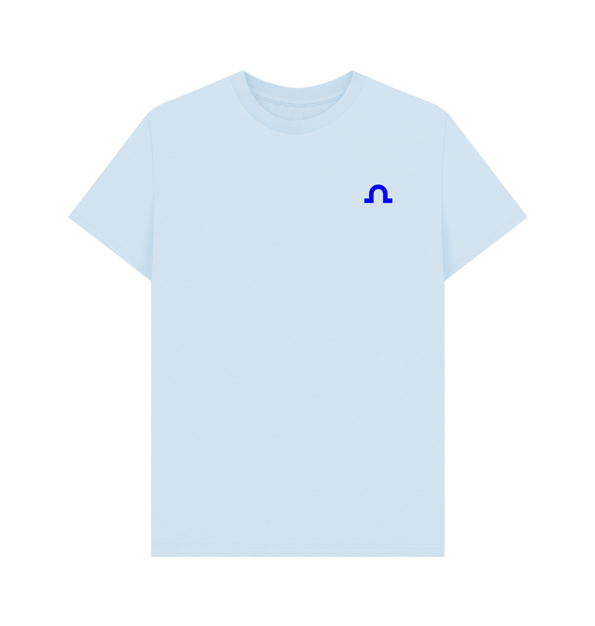 Sky Blue Printed T-shirt Front
