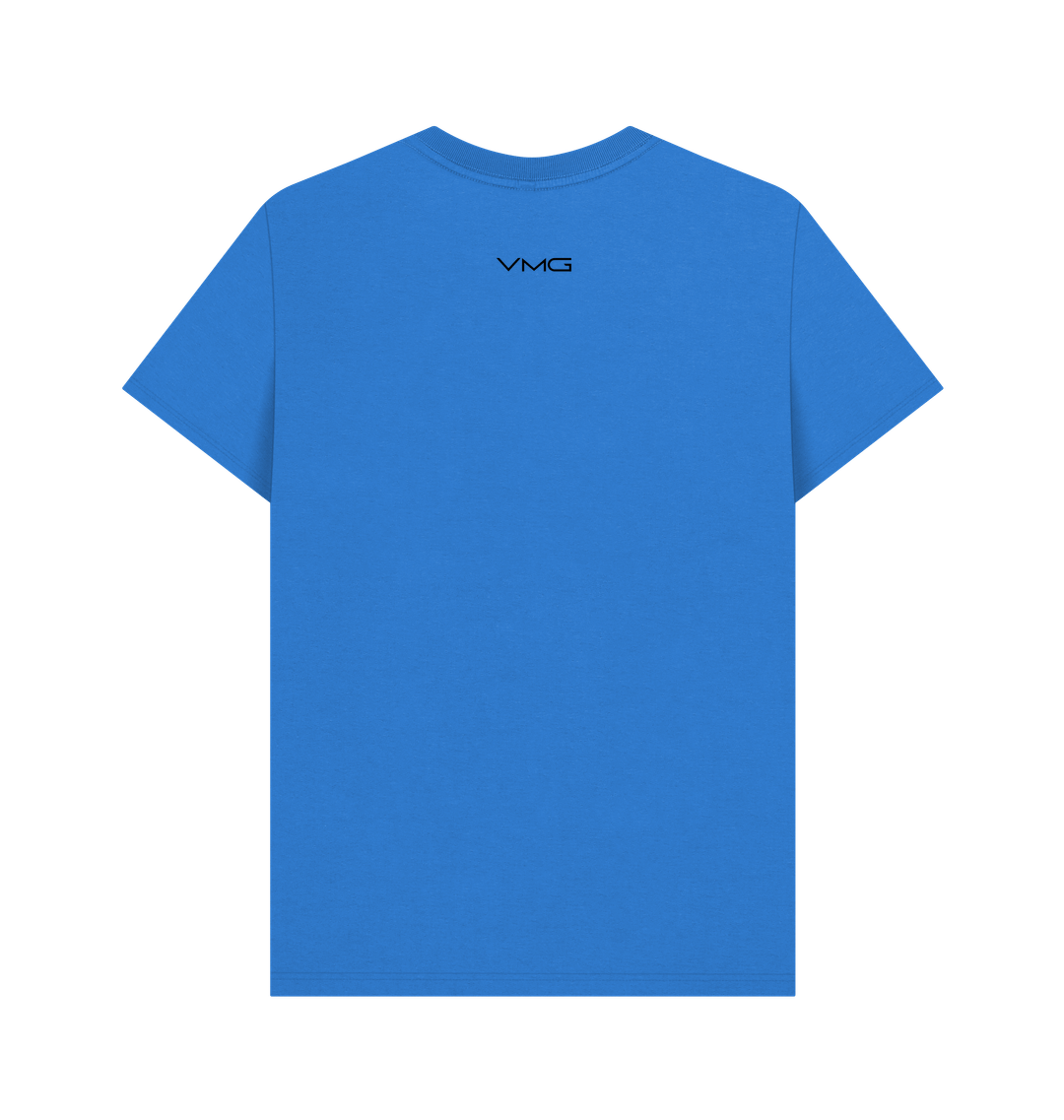 Bright Blue Printed T-shirt Back