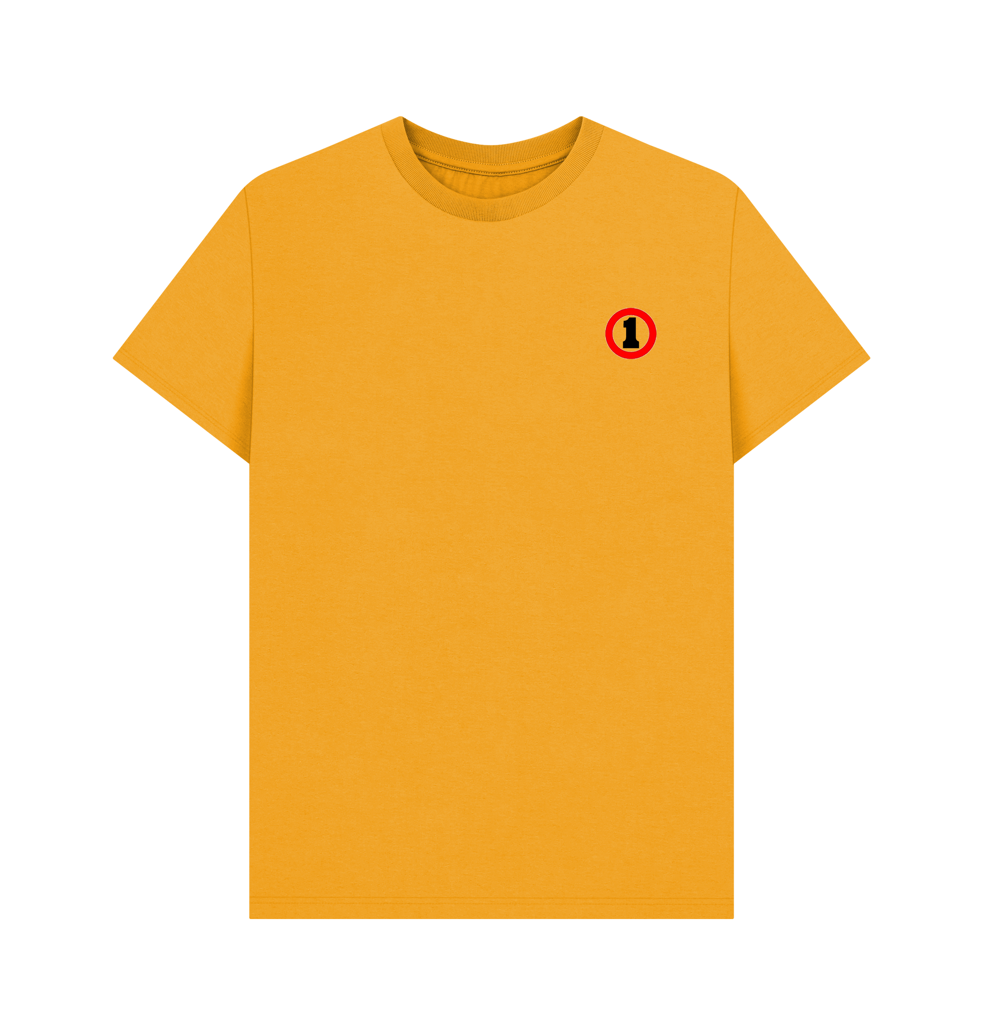 Mustard Printed T-shirt Front