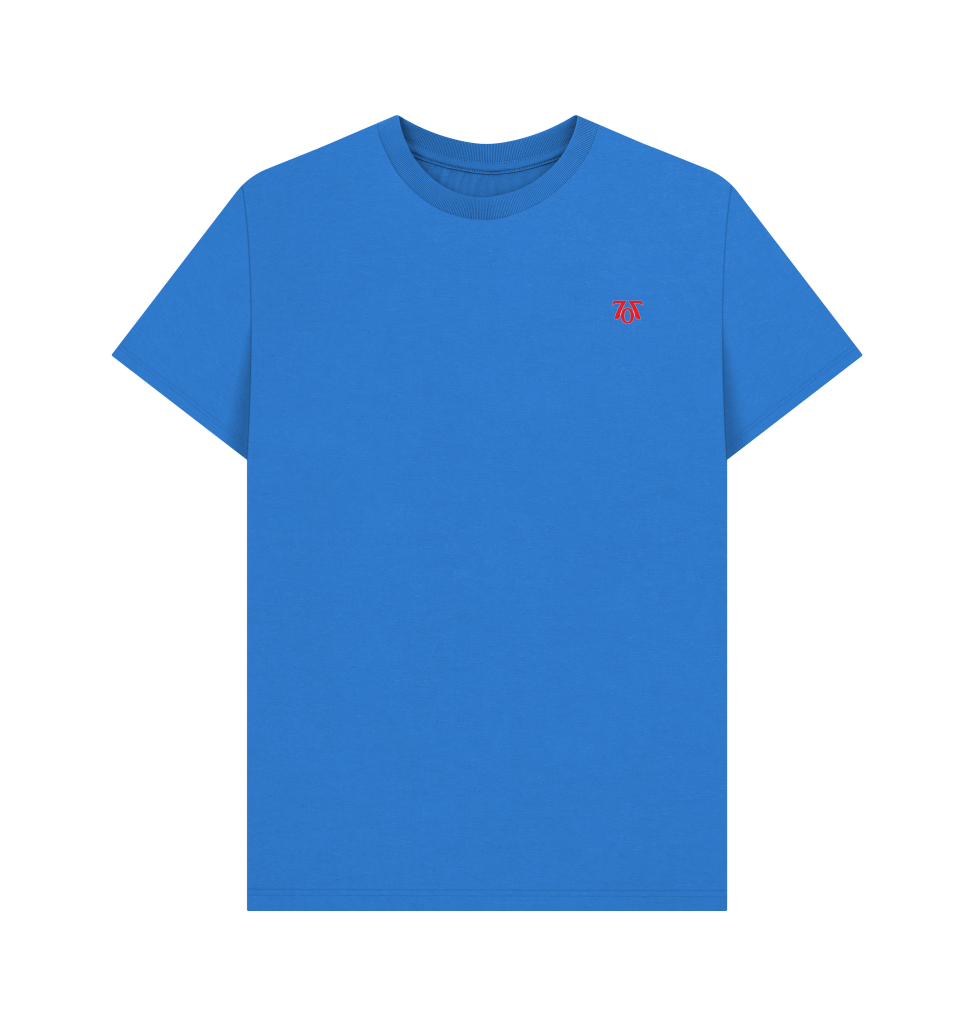 Bright Blue Printed T-shirt Front