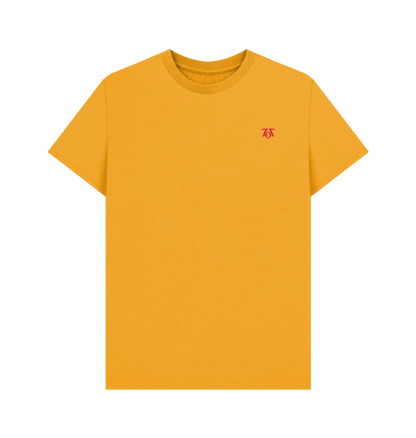 Mustard Printed T-shirt Front