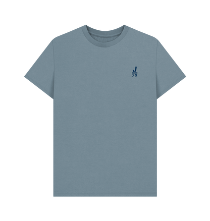 Stone Blue Printed T-shirt Front