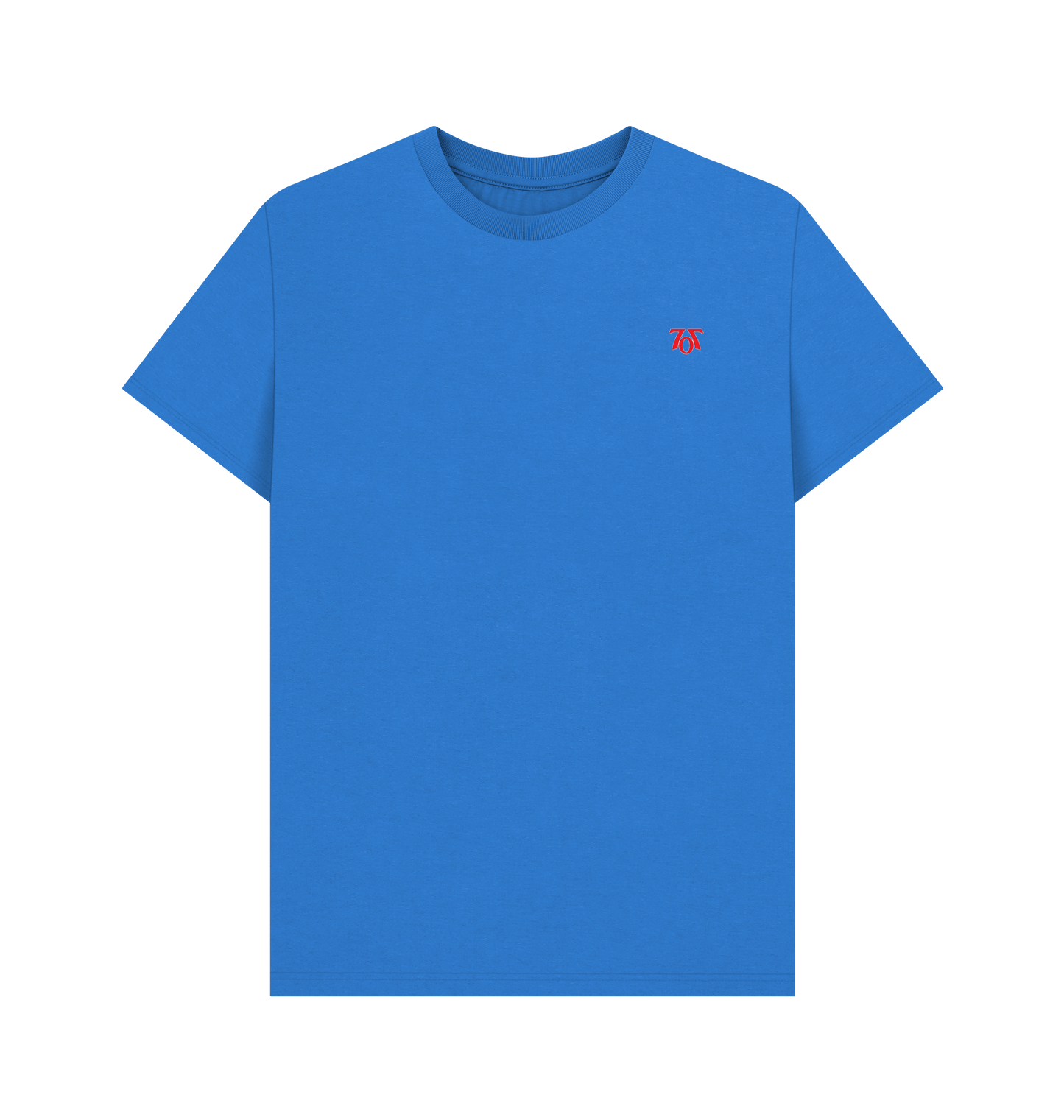 Bright Blue Printed T-shirt Front