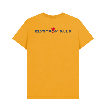 Mustard Printed T-shirt Back
