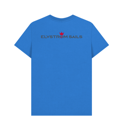 Bright Blue Printed T-shirt Back