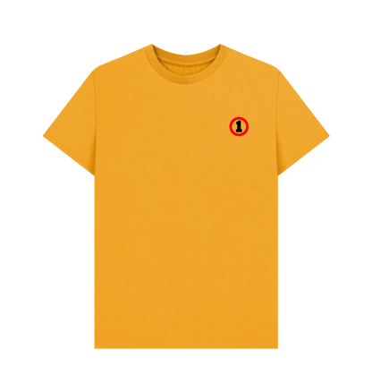 Mustard Printed T-shirt Front