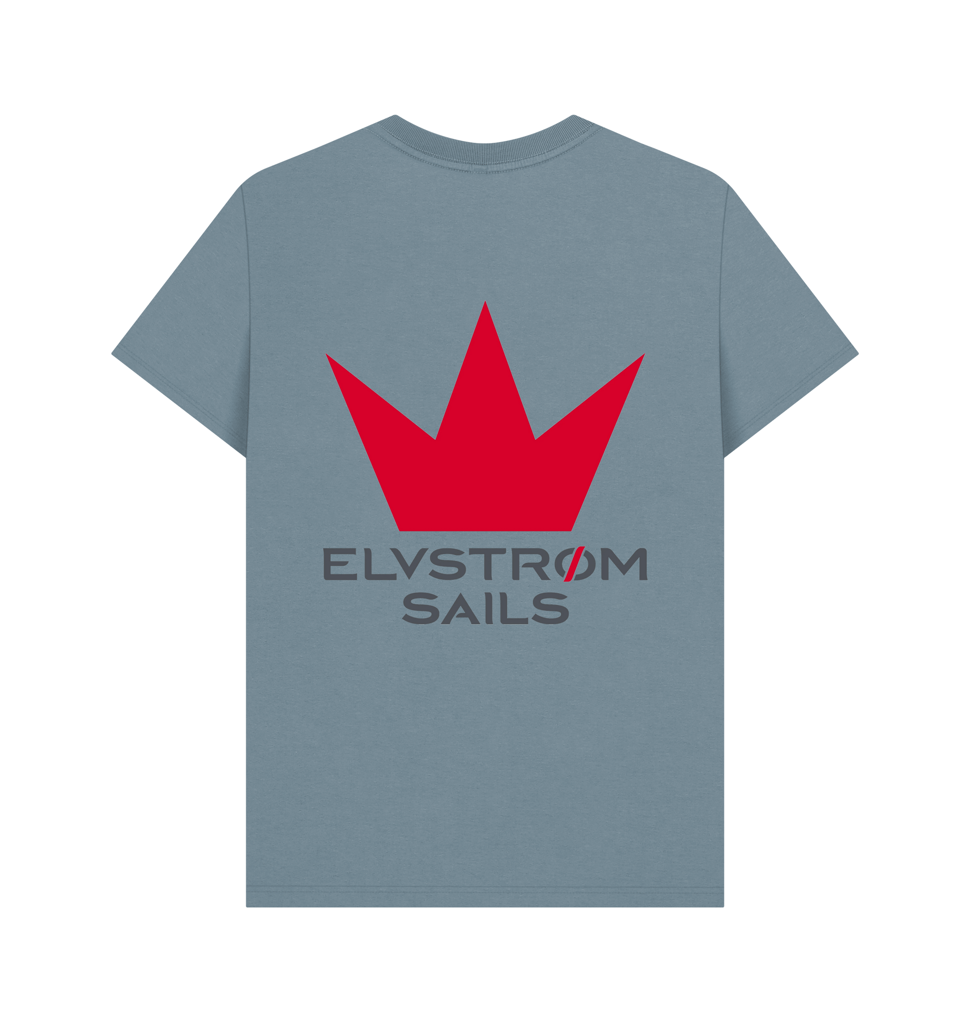 Stone Blue Printed T-shirt Back