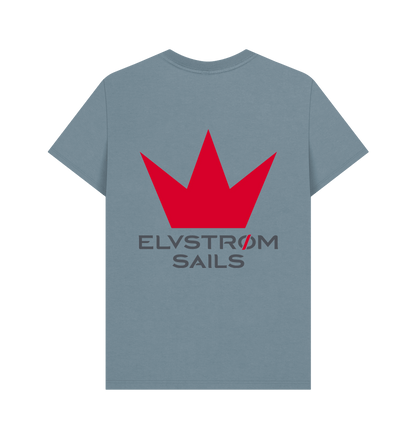 Stone Blue Printed T-shirt Back