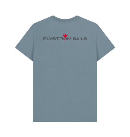 Stone Blue Printed T-shirt Back